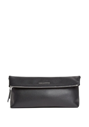 DSQUARED2 Neoclassic pebbled leather messenger bag - Black