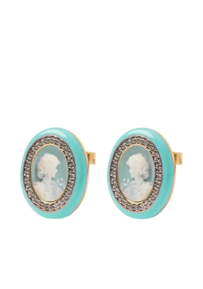 Cameo & Beyond Glam Ladies stud earrings - Gold
