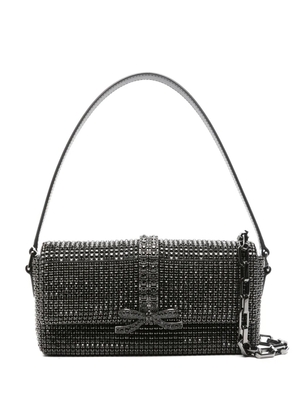 Self-Portrait gem-embellished shoulder bag - Black