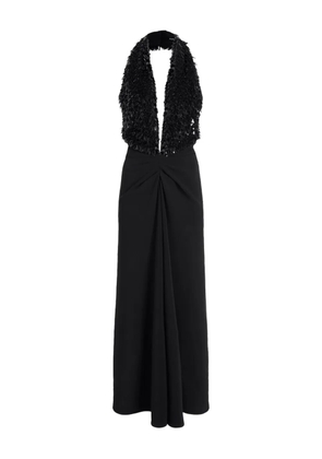 Proenza Schouler fringed twisted-detail dress - Black