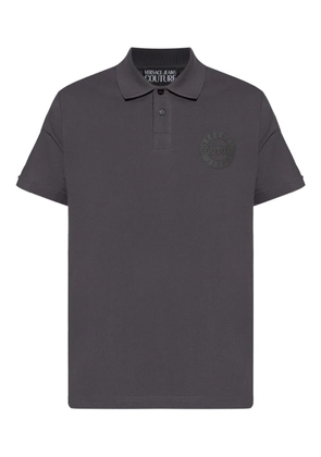 Versace Jeans Couture logo cotton polo shirt - Grey