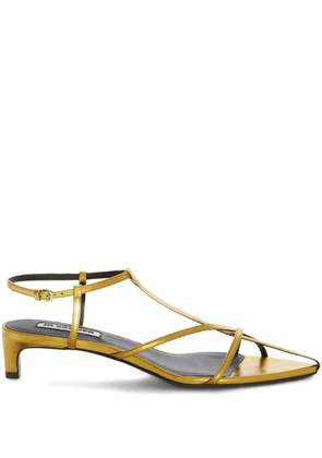 Jil Sander ankle-strap leather sandals - Yellow