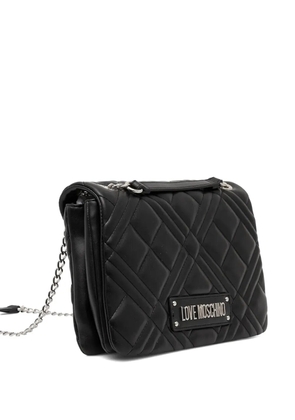 Love Moschino quilted chain shoulder bag - Black