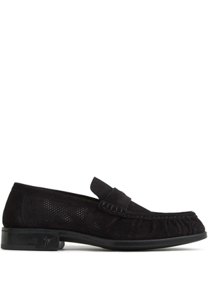 Giuseppe Zanotti suede loafers - Black