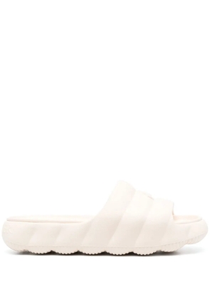 Moncler Lilo quilted slides - Neutrals
