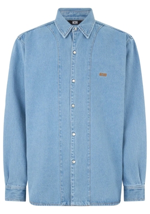 GCDS Wirdo denim shirt - Blue