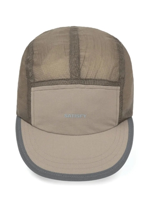 Satisfy logo-print trail cap - Neutrals
