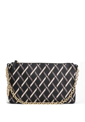 Armani Exchange chain-strap geometric shoulder bag - Black