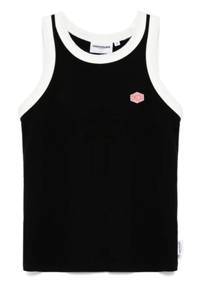 CHOCOOLATE ribbed tank top - Black
