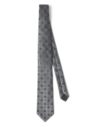 Brunello Cucinelli silk tie - Silver