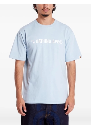 A BATHING APE® logo-embroidered t-shirt - Blue