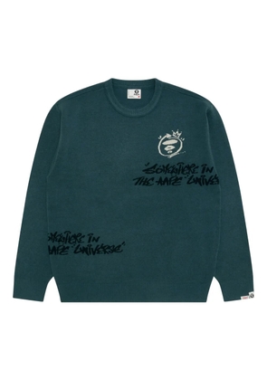 AAPE BY *A BATHING APE® crew-neck sweater - Green