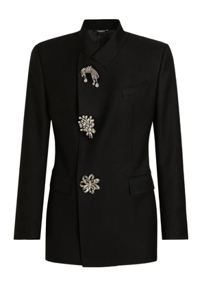 Dolce & Gabbana crystal-embellished jacket - Black