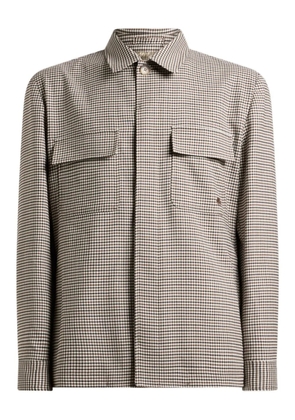 ETRO gingham jacket - Brown