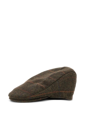 Barbour herringbone-pattern beret - Green