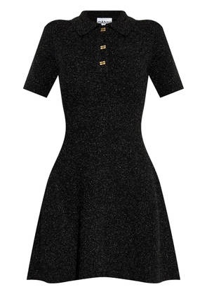 GANNI Sparkle mini dress - Black