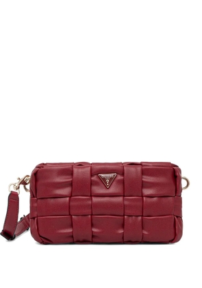 GUESS USA mini Marion braided cross body bag - Red