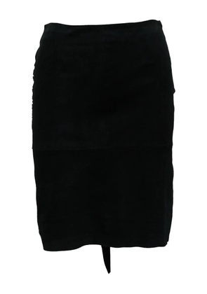 Ba&Sh asymmetrical twist-gather skirt - Black