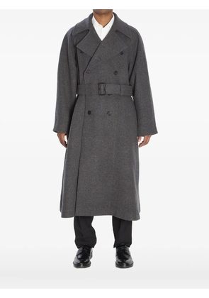 Saint Laurent double-breasted cashmere coat - Grey