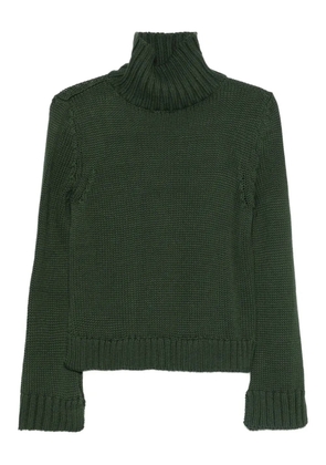 Intrecci turtleneck sweater - Green