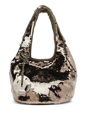 JW Anderson mini sequinned tote bag - Silver