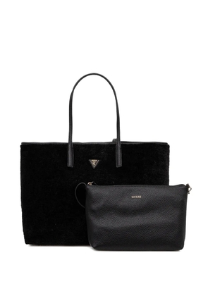GUESS USA Victoria logo-plaque tote bag - Black