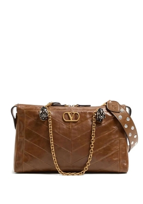 Valentino Garavani Panthea leather shoulder bag - Brown
