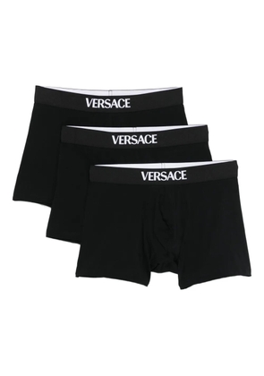 Versace logo-waistband boxers (pack of three) - Black