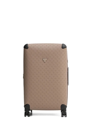 GUESS USA embossed-logo luggage - Neutrals
