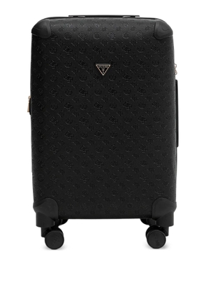 GUESS USA embossed logo luggage - Black