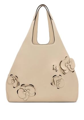 Oscar de la Renta The Laser-Cut Orchid Topaz tote bag - Neutrals