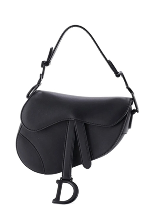 Christian Dior Pre-Owned Ultra Matte Saddle Handbag Leather Mini shoulder bag - Black