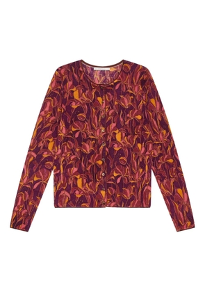 MALIPARMI floral button cardigan - Red