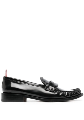 Thom Browne penny-slot leather loafers - Black