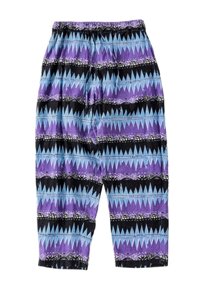 MANASTASH printed trousers - Purple