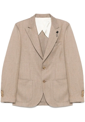 Lardini single-breasted blazer - Brown