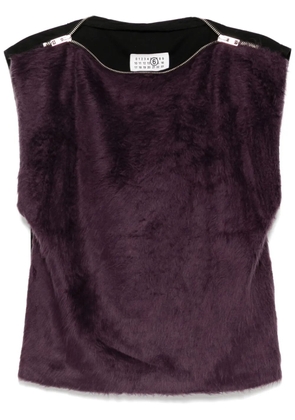 MM6 Maison Margiela zipper detailing vest - Purple