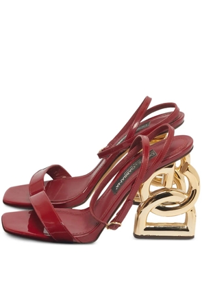 Dolce & Gabbana Pre-Owned Keira patent leather sandals - Red