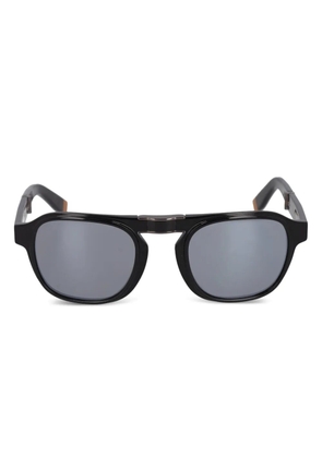 Zegna foldable round sunglasses - Black
