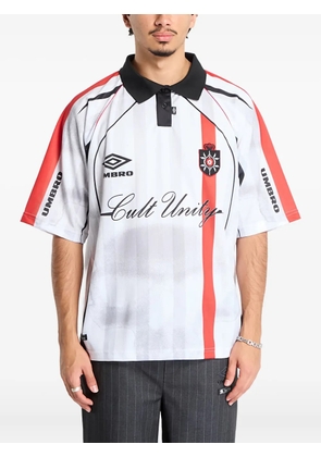 UMBRO striped-details polo shirt - White