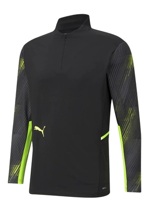 PUMA zip-fastening long-sleeve T-shirt - Black