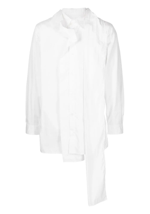 Yohji Yamamoto detachable-collar cotton shirt - White