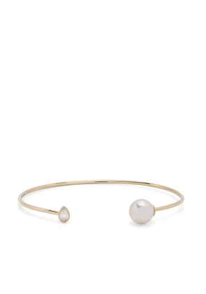 Mizuki 14kt yellow gold Sea Of Beauty pearl and diamond bracelet