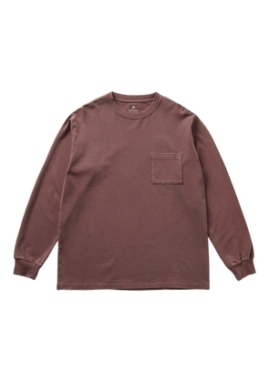 Snow Peak garment-dyed T-shirt - Red