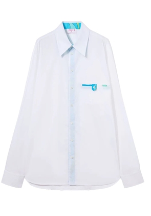 PUCCI poplin cotton shirt - White