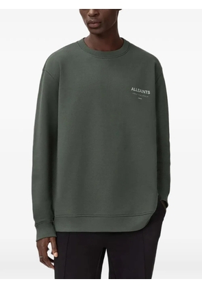 AllSaints Underground text crew-neck sweater - Green