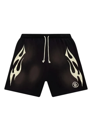 HELLSTAR The Hellstar Flame track shorts - Black