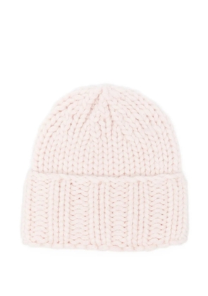 Warm-Me ribbed-knit beanie - Neutrals
