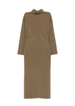 Nanushka Jamson draped turtleneck midi dress - Green
