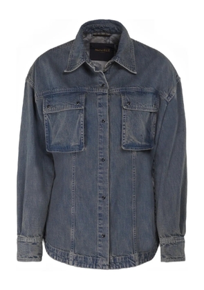 Moorer Teti-01A double-pocket denim shirt - Blue